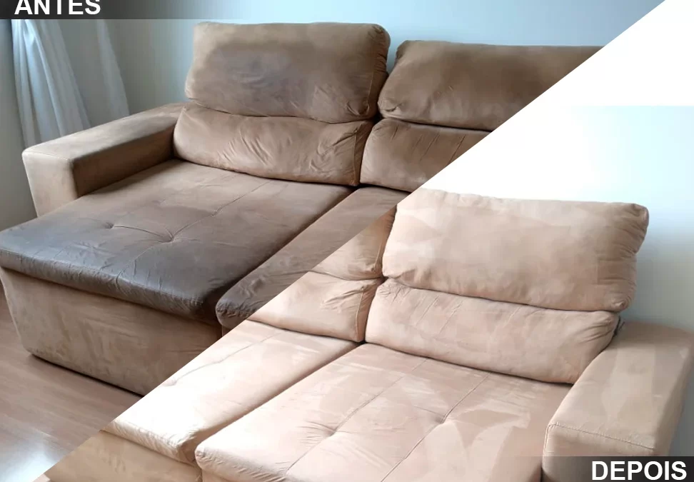 sofa limpo pela empresa boa limpeza no rj